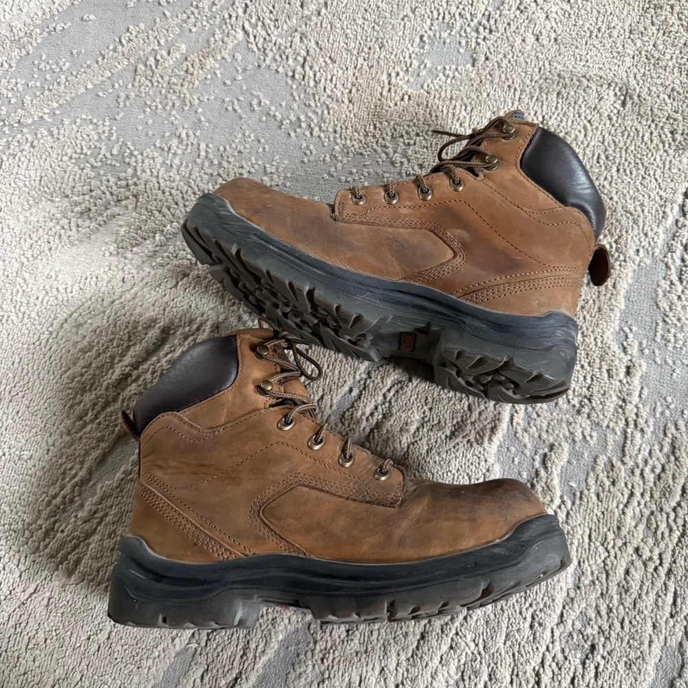Red Wing work boots King Toe Waterproof leather brown Safety Toe boots  9 - Picture 4 of 12